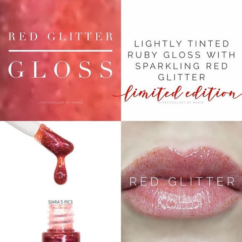 Lip Gloss Red Glitter